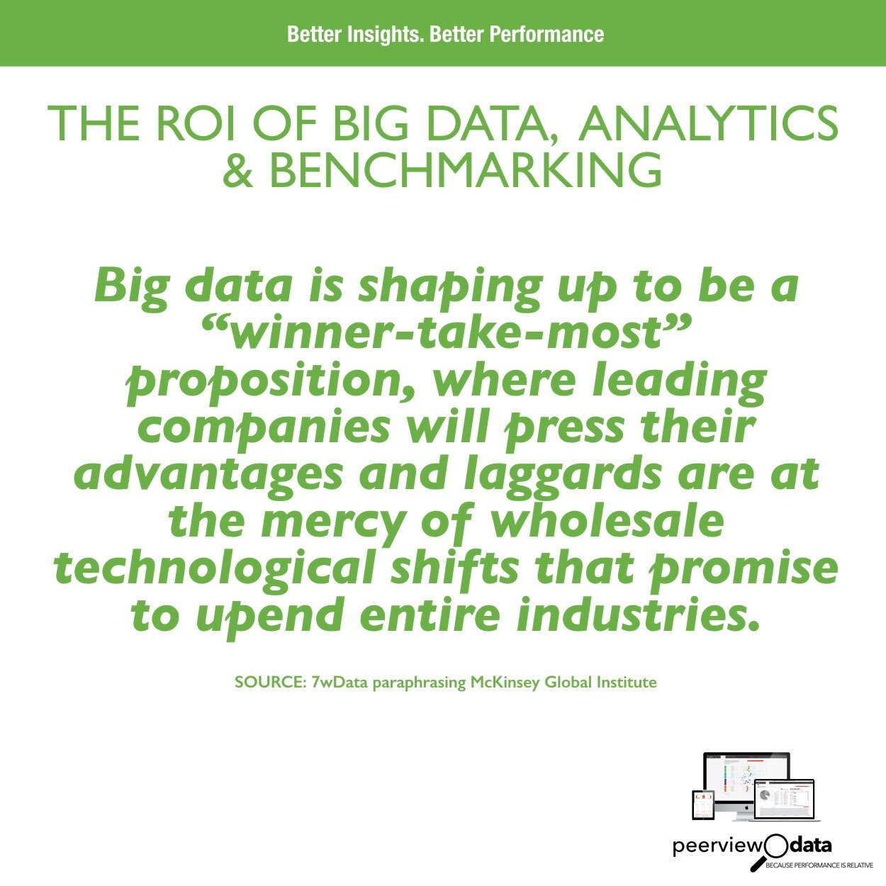 A Big Data, Analytics And Benchmarking Quote To Keep In Mind For Q4